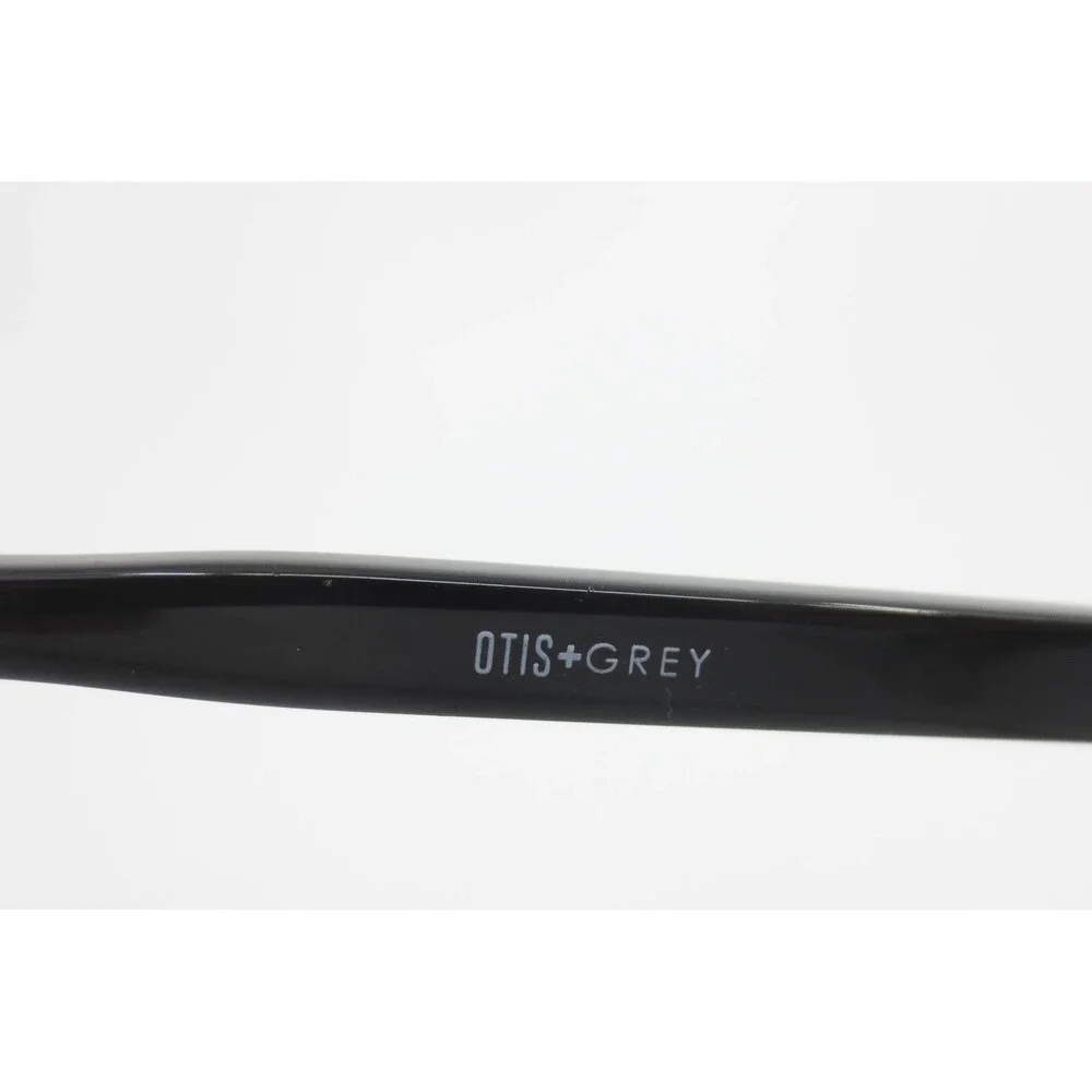 Otis + Grey OG 20225 Black Crystal Rectangular Eyeglass Frames 55-17-145